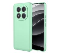 TEYYOS Case for Xiaomi Redmi Note 14 Pro Plus 5G/Note 14 Pro Liquid Silicone Soft Protective Case, Shockproof Comprehensive Protection Phone Case, Matcha Green