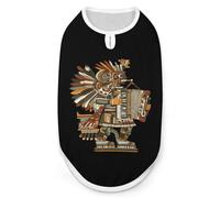 Tezcatlipoca Accordion Breathable Dog Shirts Clothes Printed Sleeveless Vest Soft Summer Tank Top for Small Medium Large Pet