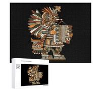 Tezcatlipoca Accordion Funny Wooden Puzzle Adults Difficult Jigsaw Puzzles with Storage Box for Family Game Birthday Gift