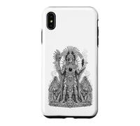 Tezcatlipoca Aztec Night God Obsidian Mirror Line Art Case for iPhone XS Max