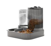 Tezklc Automatic Pet Feeder | 2 in 1 Pet Supplies Bowl | Automatic Feeder Cat Dry Food Water Dispenser - for Puppy Kitten Small Animal Indoor Outdoor Home Apartment Balcony Bedroom Living Room