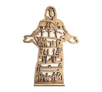Tezklc Easter Resurrection Scene, Scene Wooden Decoration, Handmade Tomb Easter Scene Wooden Decor, Decorative Home Display Rack For Indoor Christian Events