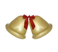 Tezklc Giant Inflatable Christmas Balls - Giant Jingle Bell Inflatable Ball - Festive Holiday Decor for Porch Lawn Living Room Yard Garden Patio