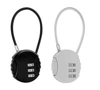 Tezklc Luggage Locks, Pad Locks with Code 2 Pack, Small Locker Combination Lock, Security Padlock for Suitcase Luggage Case Bag, Travel Accessories Backpack Padlock, High Security Metal Combo Locks