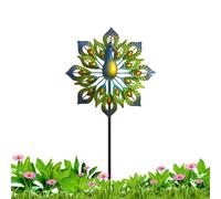 Tezklc Windmills for The Yard Garden | Metal Bird Shape Stakes,Creativity Iron Art Flowers - for Flower Bed Fence Line Walkway Cemetery Lawn Poolside Patio Backyard Garden Urban