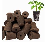 TEZKOLES 50 Pack Round hydroponic Growth Sponge, Suitable for Indoor and Outdoor hydroponic Gardens, Seed Germination, Plant Rooting, Vegetable Cultivation, Flower Arrangement