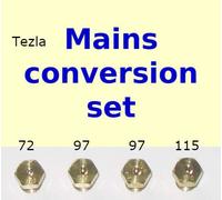 Tezla Natural Gas Jet Set - 4 Burner Hob Injector Nozzle Conversion Kit - LPG to Natural Gas