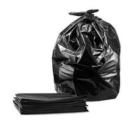 Tezraftaar® 10 x Wheelie Bin liner 30" x 46" x 54" 150gauge 240L Black Heavy Duty Refuse Sacks Bin Waste Bag for House Hold Kitchen Garbage