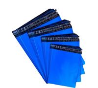 Tezraftaar® 100 x Blue Mailing Bags Self Seal Poly Postal Bags 6" x 9" Strong Waterproof Courier Packaging Envelopes Tear Resistant Polythene for Amazon Online Business Home Office