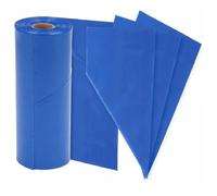 Tezraftaar® 100 x Disposable Icing Piping Bags 21" Blue Savoy Pastry Bag for Cake Muffins Desserts Decoration
