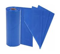 Tezraftaar® 100 x Disposable Icing Piping Bags 21" Blue Sticky Savoy Pastry Bag for Cake Muffins Desserts Decoration