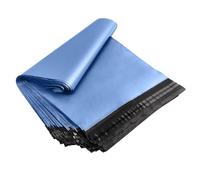 Tezraftaar® 100 x Light Blue Mailing Bags Self Seal Poly Postal Bags 12" x 16" Strong Waterproof Courier Packaging Envelopes Tear Resistant Polythene for Amazon Online Business Home Office