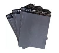 Tezraftaar® 100 x Mixed Size Grey Mailing Bags Poly Postal Self-Seal Waterproof Postage Packing Shipping Parcel Envelopes Delivery Mailers (25pcs Each Size)