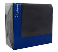 Tezraftaar® 100 x Paper Napkins Disposable 33cm x 33cm 2Ply Black Serviettes Tissue Paper for Catering Supply Tableware Weddings Christmas Birthday Parties