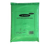 Tezraftaar® 1000 x Butcher Food Bags 12" x 18" White HDPE Counter Food Bags for Food Takeaway Freezing Storage