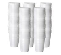 Tezraftaar® 1000 x Disposable Plastic Cups 7oz (200ml) White Drinking Vending Cups for Water Juice Soft Drinks Parties Weddings Catering Supply Events Office Use