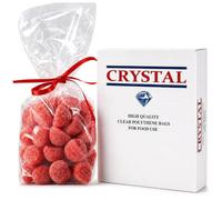 Tezraftaar® 1000 x Plastic Food Storage Bags 10" x 12" 400 Gauge Crystal Clear Food Freezing Freezer Bags for Kitchen Food Packaging Storage