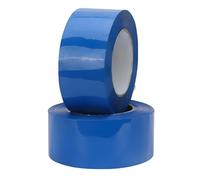 Tezraftaar® 2 x Parcel Packaging Tape 48mm x 66m Blue Heavy Duty Strong Adhesive Carton Sealing Tape for Parcel House Moving Boxes Packaging