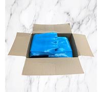 Tezraftaar 20 x Refuse Sacks Wheelie Bin Blue Rubble Bags Liner 24" x 36" 300 Gauge Trash Bin for Construction, Garbage, Bio hazard Wastage