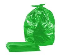 Tezraftaar® 200 x Bin liner Bags 18" x 29" x 39" 160 Gauge 90ltr Green Heavy Duty Refuse Sacks Bin Waste Bag for House Hold Kitchen Garbage