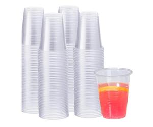 Tezraftaar® 2000 x Disposable Plastic Cups 7oz Clear Water Cooler Vending Cup for Christmas Party Catering Supply Weddings