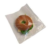 Tezraftaar® 2000 x Film Fronted Paper Bags 10" x 10" Clear Cellophane Window White Sandwich Food Takeaway Storage Bags for Snakes Desserts Chocolates