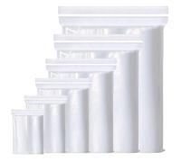 Tezraftaar® 2000 x Grip Seal Bags Clear Resealable Plastic Bags 3.5" x 4.5" Zip Baggies for Food Storage Freezing Multiple Uses