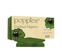 Tezraftaar® 2000 x Paper Napkin Disposable Green Serviettes Tissue 24cm x 24cm 2Ply for Parties Catering Weddings Birthday Christmas BBQ Events Travelling Camping Picnic