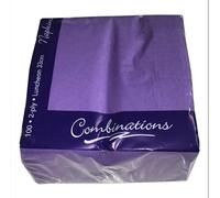 Tezraftaar® 2000 x Paper Napkins Disposable 33cm x 33cm 2Ply Purple Serviettes Tissue Paper for Catering Supply Tableware Weddings Christmas Birthday Parties