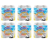 Tezraftaar® 24 x Panda Glory Super Soaker Mega Absorbent Kitchen Towel Roll 2Ply White Embossed Roll for Restaurants Kitchen Catering