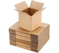 Tezraftaar® 25 x Cardboard Boxes Single Wall 7" x 5" x 5" Moving House Removal Parcel Storage Gift Packaging E- commerce Business Shipping Carton