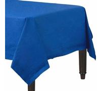 Tezraftaar 25 x Paper Table Cloths 90cm x 90cm Dark Blue Disposable Square Folded Table Cover for Catering Supply Buffet Restaurants Birthday Parties