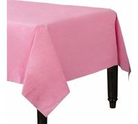 Tezraftaar 4 x Paper Table Cloths 90cm x 90cm Fushchia Disposable Square Folded Table Cover for Catering Supply Buffet Restaurants Birthday Parties