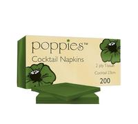Tezraftaar® 4000 x Cocktail Paper Napkins Disposable 24cm x 24cm 2Ply Green Serviettes Tissue Paper for Catering Supply Tableware Weddings Christmas Birthday Parties