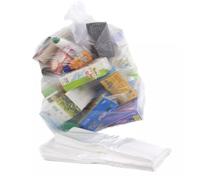 Tezraftaar® 50 x Bin liner Bags 30" x 46" x 54" 150 Gauge 240ltr Clear Heavy Duty Refuse Sacks Bin Waste Bag for House Hold Kitchen Garbage