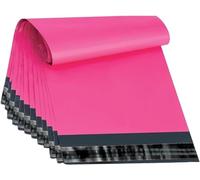 Tezraftaar® 50 x Polythene Mailing Bags 13" x 19" Pink Parcel Delivery Bags Self Seal Closure Lightweight & Tear Proof Postage Postal Mailers