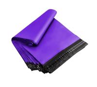 Tezraftaar® 50 x Polythene Mailing Bags Purple Poly Postal Postage Mailers 12" x 16" Self Seal Lightweight Shipping Parcel Mailers