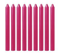 Tezraftaar® 50 x Tapered Dinner Candles 190mm Pink Unscented Paraffin Wax Long Burning Candle for Restaurants Dining Christmas Parties