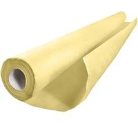 Tezraftaar® Paper Banquet Roll Yellow 25m x 1.14m Disposable Banqueting Table Cover Cloths for Catering Wedding Birthday