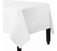 Tezraftaar® Paper Table Covers 90cm x 90cm Square Foldable Disposable Table Cloth (10, White)