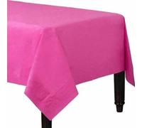 Tezraftaar® Paper Table Covers 90cm x 90cm Square Foldable Disposable Table Cloth (6, Hot Pink)