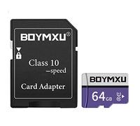 TF Memory Card 64GB,BOYMXU TF Card with Adapter,High Speed Memory Card Class 10 TF Card Memory Card for Phone Camera Computer-Purple