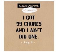 TF Publishing 2025 Anti-Affirmations & Sarcasm Mini Calendar | Large Grids for Appointment & Scheduling | Vertical Monthly Wall Calendar 2025 | Home & Office Organization Premium Matte Paper | 7"x7”