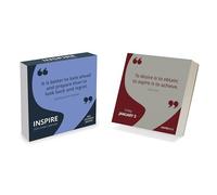 TF PUBLISHING 2025 Inspire Daily Desktop Calendar | Home and Office Organization | Small Desk Top Calendar | Full-Color Easy Tear-Off Pages | Standing Fold-Out Cardboard Easel for Desks | 5.25”x5.25”