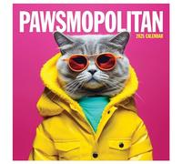 TF PUBLISHING 2025 Pawsmopolitan Wall Calendar | Large Grids for Appointments and Scheduling | Vertical Monthly Wall Calendar 2025 | Home and Office Organization | Premium Matte Paper | 12"x12”