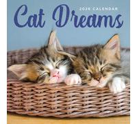 TF Publishing 2026 Cat Dreams Wall Calendar - Large Grids for Appointments and Scheduling - Vertical Monthly Wall Calendar 2026 with Premium Gloss Paper for Home and Office Organization - 12in x 12in