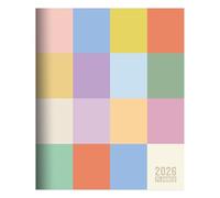 TF Publishing 2026 Color Swatch Large Monthly Planner - 2 Page Spreads with Extra Large Calendar Grids and Planning Prompts - 2026 Calendar Monthly Planner for School and Work - 9in x 11in