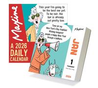 TF Publishing 2026 Maxine Daily Desktop Calendar - Home and Office Organization - Small Desk Calendar 2026 with Full-Color Tear-Off Pages and Standing Cardboard Easel - 5.25in x 5.25in