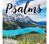 TF Publishing 2026 Psalms Wall Calendar - Large Grids for Appointments and Scheduling - Vertical Monthly Wall Calendar 2026 with Premium Gloss Paper for Home and Office Organization - 12in x 12in