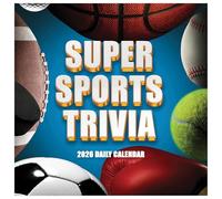 TF Publishing 2026 Sports Facts & Trivia Wall Calendar - Large Grids for Appointments and Scheduling - Vertical Monthly Wall Calendar 2026 with Matte Paper for Home and Office Organization - 12x12in